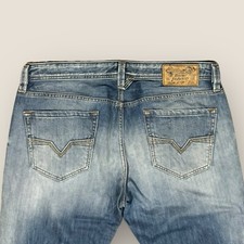 Mens Denim Blue Diesel Industry Larkee Regular Straight Jeans Size W34 L32, B422