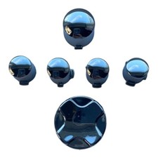 Chrome Silver Xbox 360 Controller Custom ABXY Button Replacement Accessory Kit