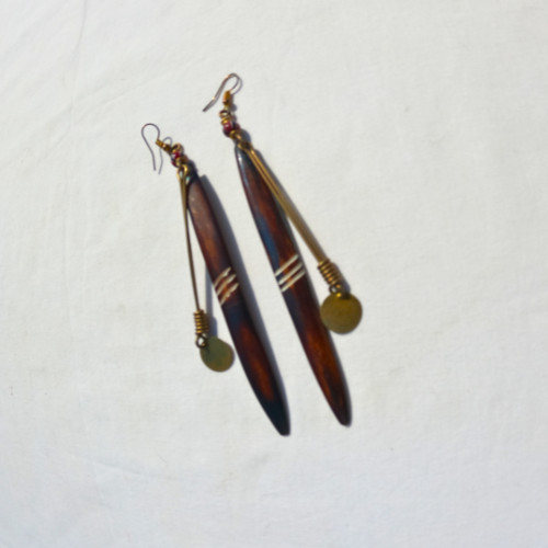African bull horn brass - &,