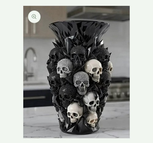 Skeleton vase garden resin - skeleton,
