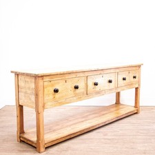 Large drawer pine dresser - large,