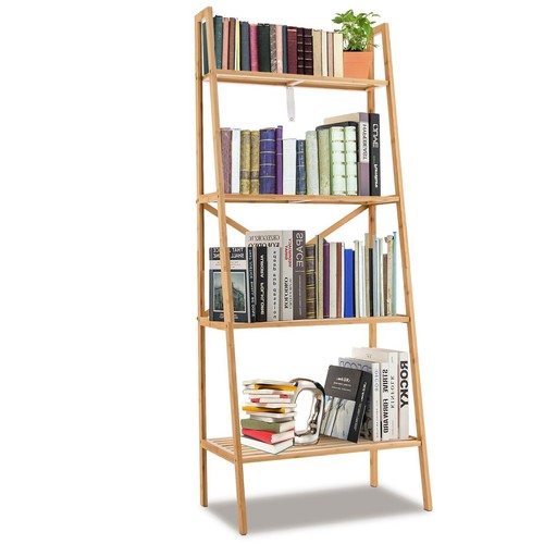 Tier bamboo shelf ladder - tier,