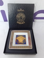 Rosenthal Versace Medusa blue Porcelain Square Tray Plate 3 Inch