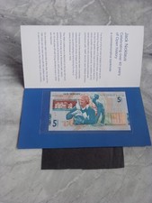Jack Nicklaus 5 Pound Note Uncirculated. ,Celebrating 40 Years Of Open History.