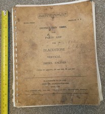 Instruction Book, Parts List