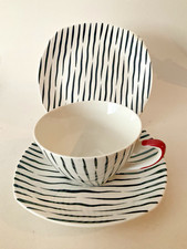 Vintage Midwinter Pottery Zambesi Cup Saucer & Tea Plate Trio Mid Century Modern