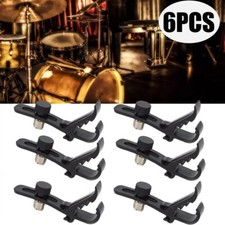 6Pcs Mic Drum Rim Clamp