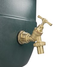 Water Butt Replacement Taps All Brass Lever UK Bib Outlet Barb Quick Hosepipes
