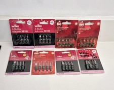 Vintage 8 Pack Replacement Xmas Light Bulbs - RB109, RB40, 2.2V, 3V - Wilko, B&Q