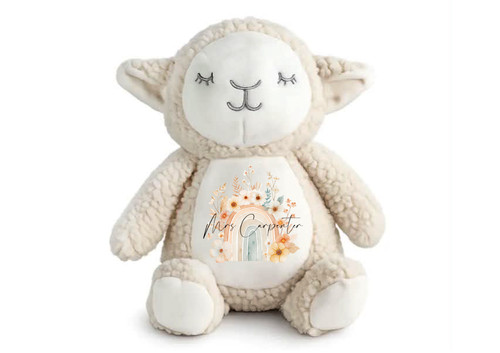 Personalised baby lamb teddy - baby,