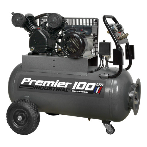 Air compressor 100l belt - compressor, drive