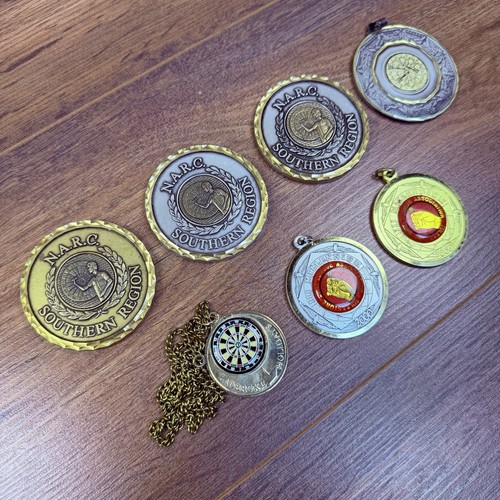 Job lot darts medals - lot, pendants