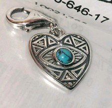 Thomas Sabo Love Affection Turquoise Eye Nazar Heart Charm Pendant RRP£38 New