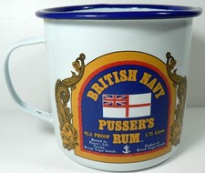 PUSSER'S RUM ENAMEL MUG