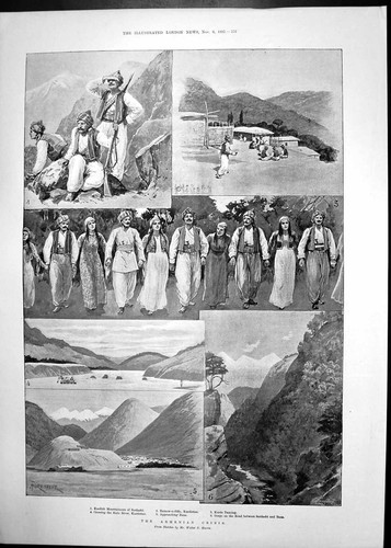 Antique print armenian - antique,