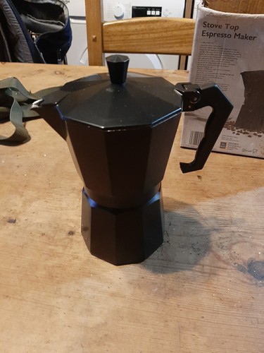 Black stove top espresso - stove,