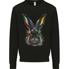 Watercolour Rabbit Bunny Mens Sweatshirt Jumper