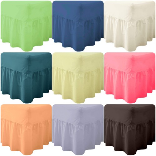 Luxury plain frilled valance - luxury,