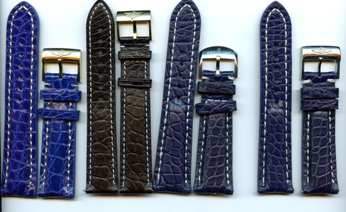 Genuine 22mm alligator strap - alligator,