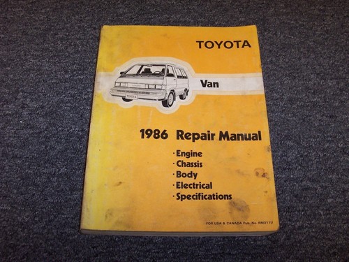 1986 toyota van - toyota, shop