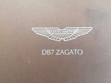 ASTON MARTIN DB7 ZAGATO BROCHURE - WITH BLUEPRINT ART - VERY RARE
