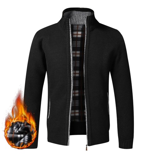 Mens fleece lined zip - lined,