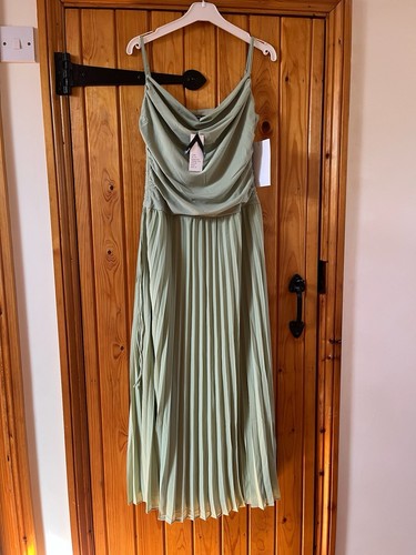Tfnc london sage green pleated - london,