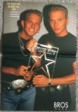 BROS - 1989 magazine centrefold poster MATT LUKE GOSS