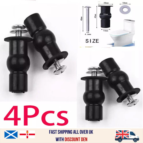 Pack toilet seat hinges - 4,