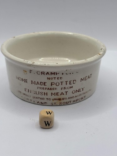 Old advertising paste pot