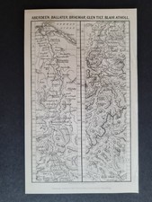 Antique 1846 route map -