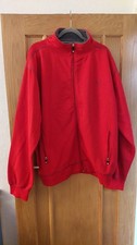Used Karl Kertess Men's Red Golf Fleece Jacket  Sixe 3XL