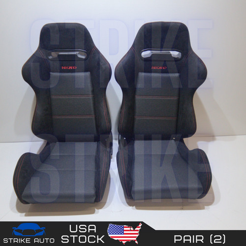 Recaro style suede black - suede,