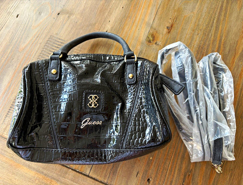 Guess black faux - black, leather