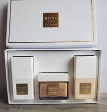 Reiss London II Bath Collection Gift Set Oil 150ml Scrub 200ml Body Glow 150ml