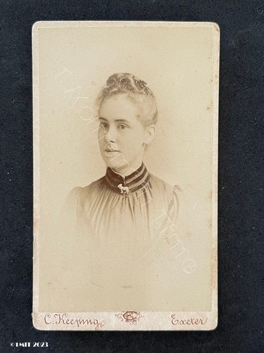 Cdv lady jewellery animal - cdv,