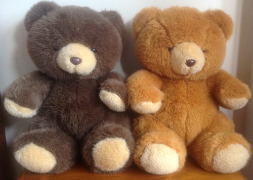 Pair cute teddy bears - cute,