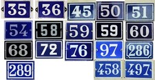Old blue French house number -