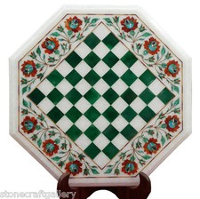 15" Marble Chess Coffee Table