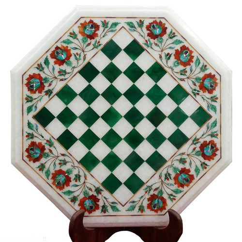 Marble chess coffee table - 15",
