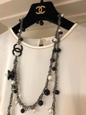CHANEL CC Logo Faux Pearl