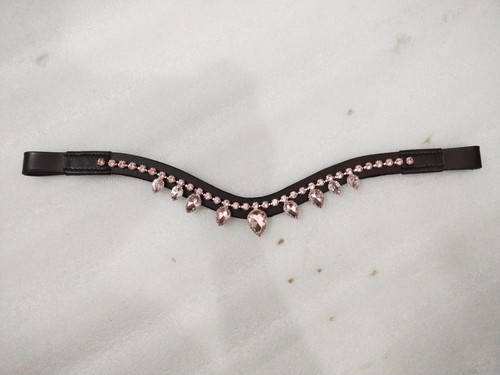 Light pink crystal brow band - light,
