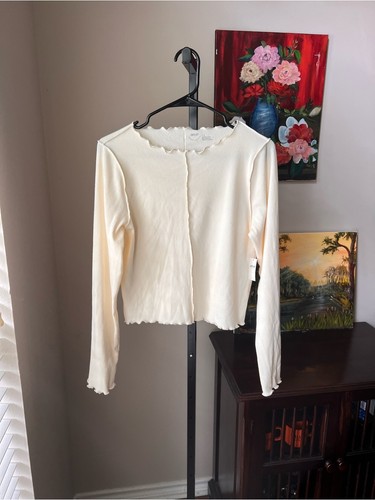 Aerie cream ribbed - aerie,
