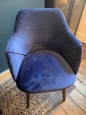 Lule Carver Blue Velvet Dining