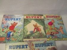 Five vintage Rupert Annuals