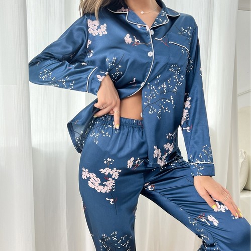 Womens satin like pajamas - womens, satin-like