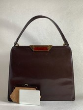 Large Brown Calf Leather 1960s