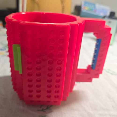 Red plastic lego - plastic, style