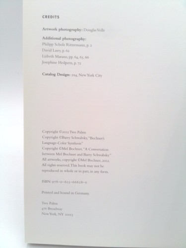 Mel bochner monoprints - mel,