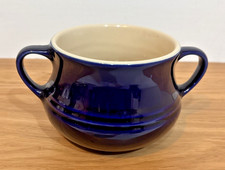 Le Creuset Blue Soup Bowl •